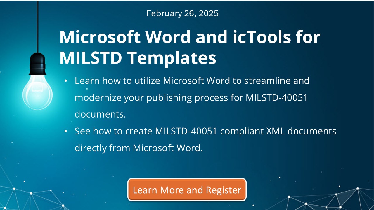 Microsoft Word and icTools for MILSTD Templates